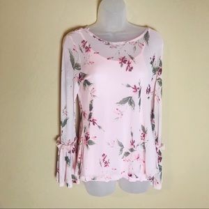 Floral Mesh Top